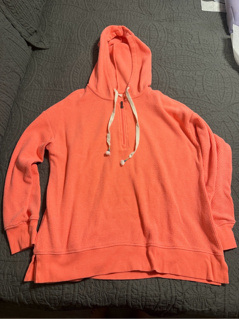 Maurices Coral Half-Zip Hoodie